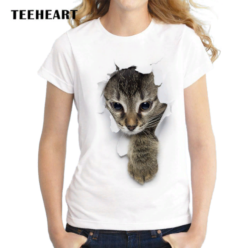 Motif de chat T-shirt