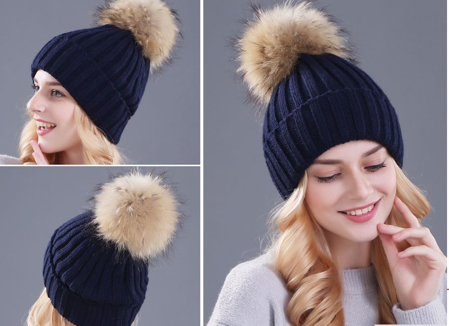 Chapeau avec pompon