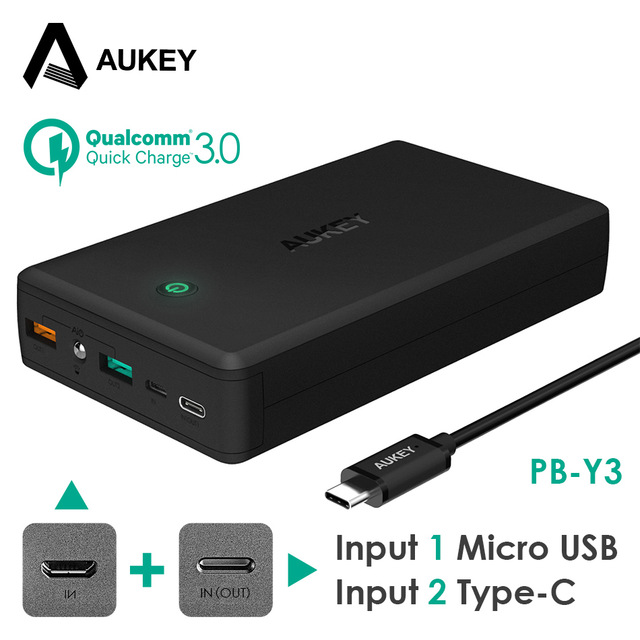 Aukey PB-Y3 (30000 mAh)