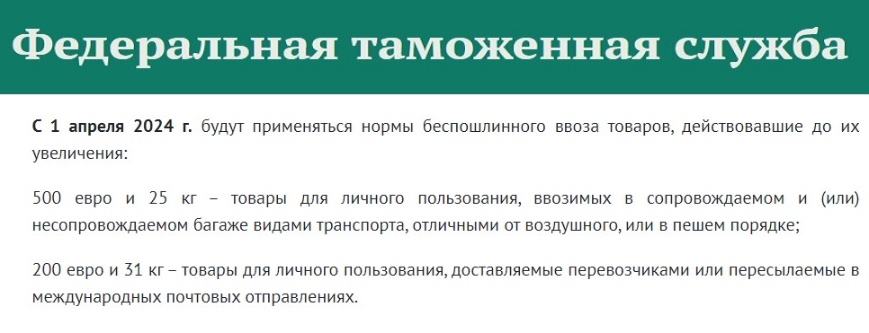 Таможенные лимиты на отправления с Алиэкспресс в 2024 году